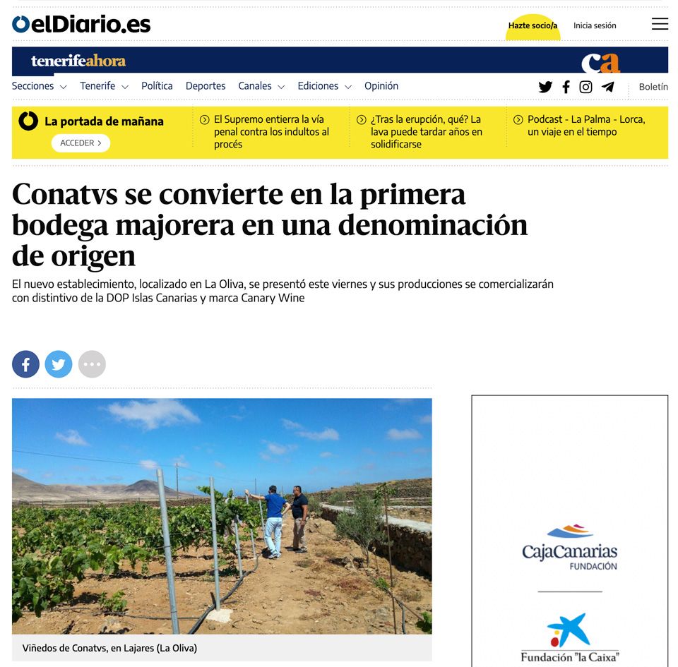 el diario es conatvs primera DO de fuerteventura